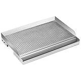 RÉCUPÉRATEUR DE GRAISSE PRATIQUE: Dotée d'une rainure frontale de récupération des graisses, cette plancha assure une évacuation efficace des excédents d'huile. Cela permet non seulement une cuisson plus saine, mais vous offre également la possibilité de réutiliser les jus de cuisson pour d'autres préparations culinaires.