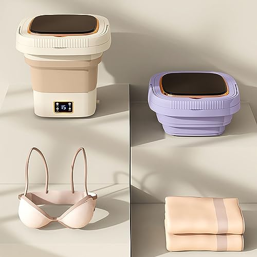 Portable Washing Machine, Mini Washing Machine Ultrasonic Turbine Wash, 9L Large Capacity，Portable Foldable Washing Machine.