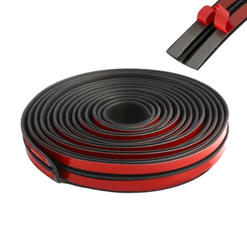 Coche Tira del Sello de Puerta, Tira de Sellado de Goma Para Juntas de Puerta de Coche, Juntas Adhesivas para Puertas Y Parabrisas Delantero Trasero Del Coche, Universal, 19mm×3 Mètres