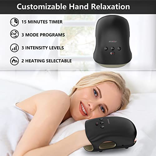 Cincom Hand Massager - Cordless Hand Massager With Heat And Compression For Arthritis And Carpal Tunnel - Gifts For Women(B-Bk) #TOP5