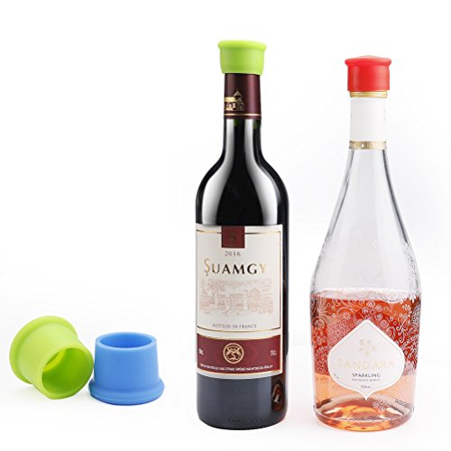 Vicloon Lot de 6 Bouchons à Vin Silicone,Bouchon de Bouteille Rond, Capsules de Bière/Beer - Image 8