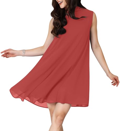 Image of KOH KOH Womens Short Sleeveless Halter-Neck Flowy Summer Cute Mini Dress