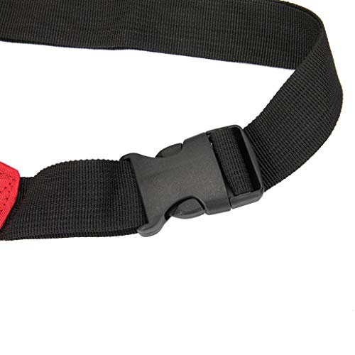 Image of First Aid Fanny Pack First Aid Bag Red Travel Rescue Bag Empty Pouch First Responder Storage Compact Survival Medicine Bag Pocket Container for Car Home Outdoors, Red, 1 Count (Pack of 1), Pouch