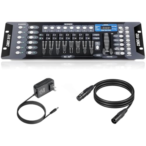 DMX512 DJ Light Controller with Cables
