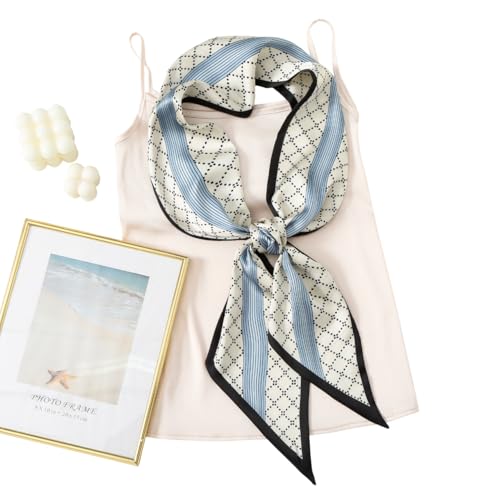 Image of CorssKulture Lightweight Satin Ribbon Scarf for Women's 150 x 15 cm | Silky Soft Scarf Perfect for Gifting
