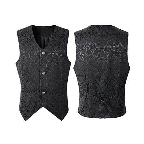 Chaleco steampunk retro medieval con corte victoriano estructurado gótico