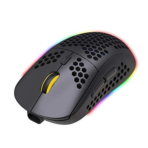 Henniu T90 Mouse sem fio de três modos BT 3.0 + 5.0 + 2.4G Mouse de carregamento sem fio RGB com DPI ajustável Preto