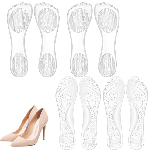 Plantillas de gel autoadhesivas para mujer 3/4 (4 pares) miniatura 1