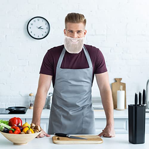 300 Pcs Disposable Beard Net With Elastic Bands Comfortable Protective Beard Nets For Men Food Service Disposable Breathable Beard Covers For Men Work Cooking Cleaning (White) #TOP6