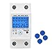 Jeanoko DDS6619-526L-1 Multifunctional Electric Meter Power Voltage Current Energy Meter Digital LCD Display Single-Phase Energy Meter with Backlight