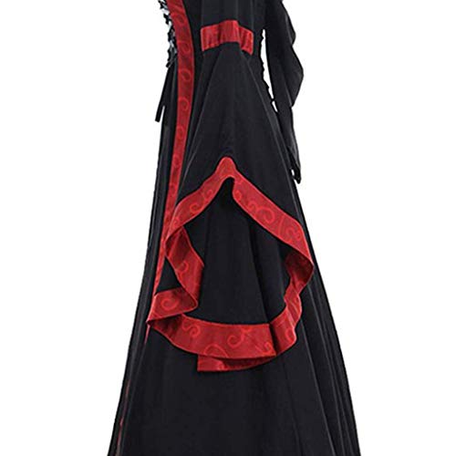 Vestido medieval renacentista para fiestas temáticas de cosplay con cintura anudada 4