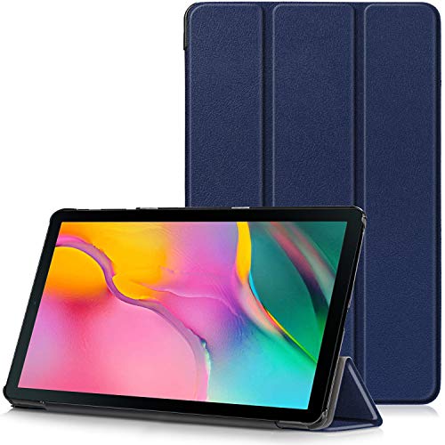 TTVie Funda para Samsung Galaxy Tab A 10.1 2019, Carcasa Ultra Delgado y Ligero con Cubierta de Soporte para Samsung Galaxy Tab A 10.1 2019 SM-T510 / SM-T515 Tablet, Azul Oscuro