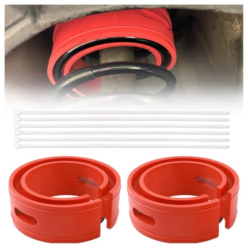 2PCS Coil Spring Spacers for Cars Includes Ties,Upgraded Car Coil Spring Booster Fits 1.5