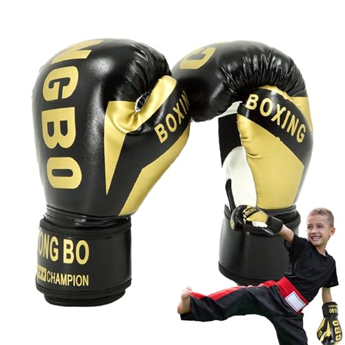 スパーリングボクシンググローブ - 女の子パンチミット、保護具|青少年トレーニング機器、子供向けのキックボクシングアクセサリー、子供向けの武道の手袋調整可能なチャームSティッカーリストバンドを装備