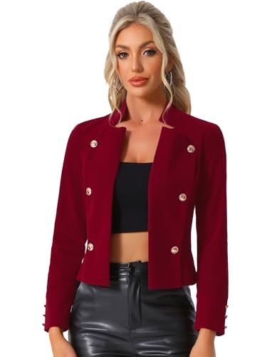 Image of Allegra K Velvet Jacket for Women