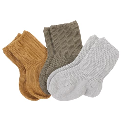 MERRYHAPY Baby Socks Size s 3 Pairs of Newborn Toddler Winter Socks Mid-Calf Warm Socks for Boys Girls