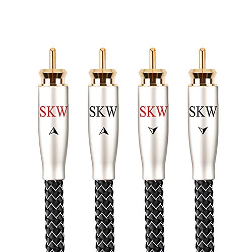 Skw High End Wg Series 2Rca To 2Rca Audio Interconnect Cable 3.2Ft/1M #TOP23