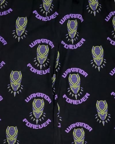 Marvel Men's Black Panther Wakanda Forever AOP Sleep Pajama Pants3