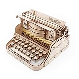 Design de machine à écrire mécanique rétro authentique : le modèle fini présente des bords arrondis classiques, des touches détaillées, un rouleau vintage et un levier. Idéale comme décoration de bureau à domicile, cette pièce rétro apporte un charme intemporel à n'importe quel bureau ou étagère avec un savoir-faire élégant en bois