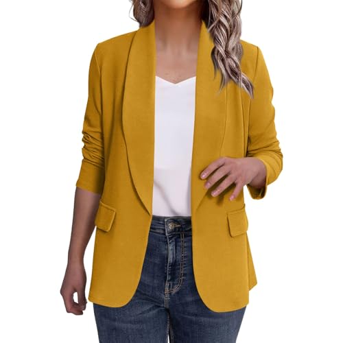 Blazers for Women Business Casual Long Sleeve Open Front Work Office Blazer Cardigan Dressy Ladies Suit Jackets4
