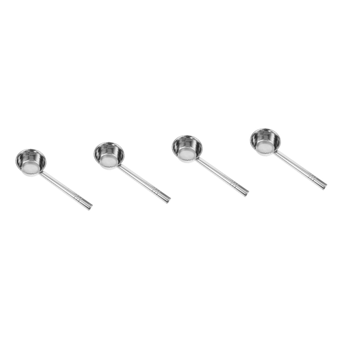 ibasenice 4 Piezas cucharón de agua ser inoxidable cazo cocinando pequeño interior cucharas cucharón conveniente cucharada de sopa long handle ladle cucharones para cocinar Silver