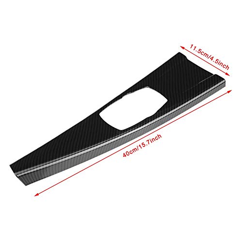Aramox Multimedia Panel Cover, Carbon Fiber Abs Interior Multimedia Panel Cover Trim Left‑Hand Driving For 3 Series F30 F34 4 Series F33 F36 #TOP1