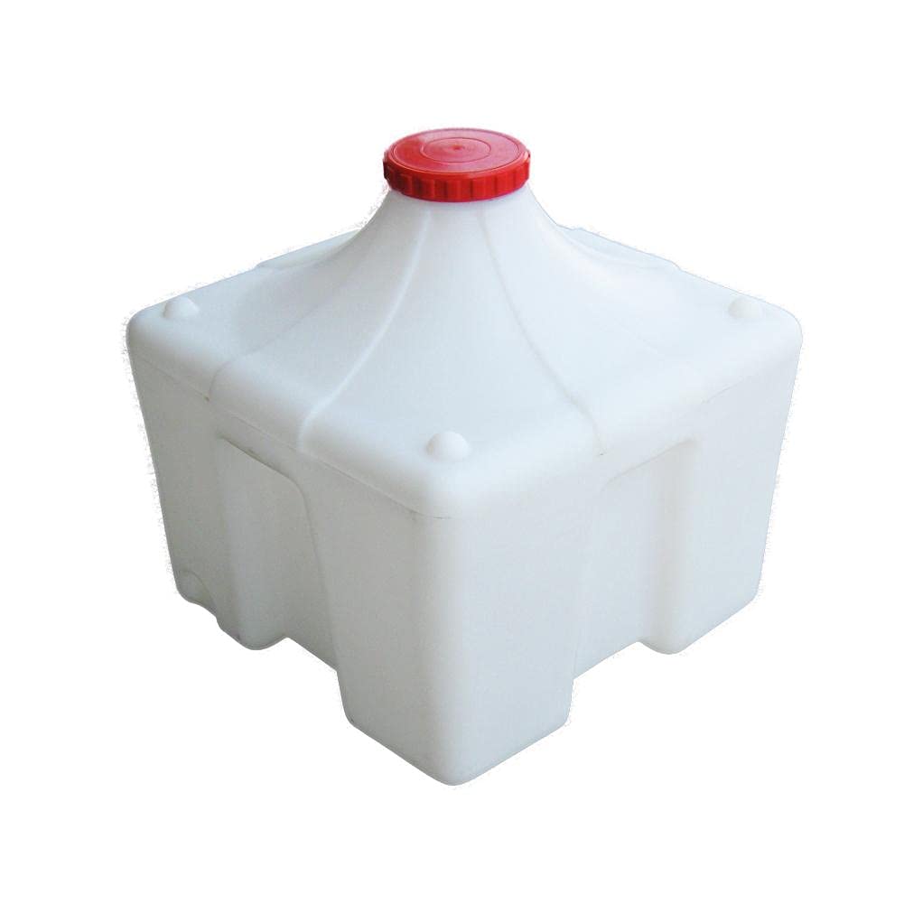 Damigiana in plastica (HDPE) con bocca larga, capacità 54 Lt, autoportante con fondo piano