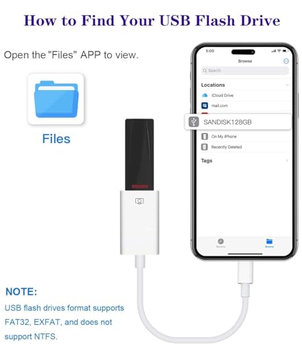 Image of USB-C to USB Adapter for iPhone 15 Pro Max MacBook Pro Air 2023 iMac iPad Mini Pro, Apple MFi Certified USB OTG Cable Converter Support Camera, Card Reader, USB Flash Drive, MIDI Keyboard (White)