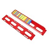 minkissy Domino Zug Zubehör Für Kinder Plastik Domino Clips Mit Brückendeck Und Kartenlader Kompatibel Mit Holz Eisenbahnsets Kreatives Kinderspielzeug
