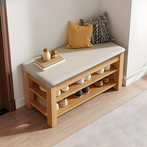Banc d'entrée avec étagère à chaussures pour optimiser les petits couloirs - 2