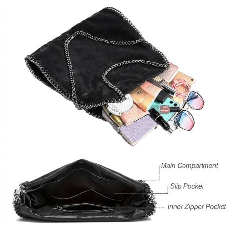 Image of Beatfull Designer Chain Shoulder Purse for Women Soft Leather Quilted Clucth Fashion Message Crossbody bag