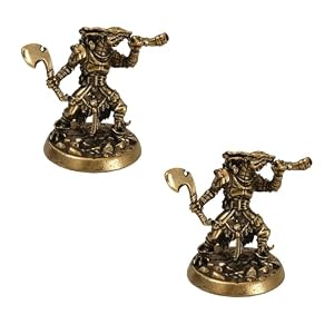 Mythical Beast Statue, Vintage Brass Lost-Wax Artifact, Desktop Fantasy Mini Decor, Car Ornament, Home & Office Artwork, Niche Collectible (Mythical Beast-1)