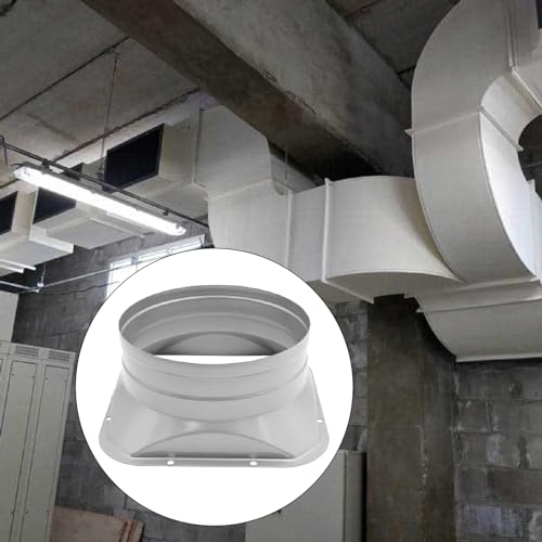 Zudksuy TFL150-F 6 Inch Duct Connector Flange,Square Pipe Connector To Round Interface Air Duct Metal Straight Pipe Flange thumb #4