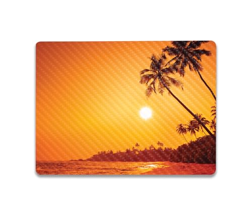 Image of MightySkins Carbon Fiber Skin Compatible with Microsoft Surface Laptop Go 3 (2023) Full Wrap Kit - Sunset Dreams | Protective, Durable Textured Carbon Fiber Finish | Made in The USA