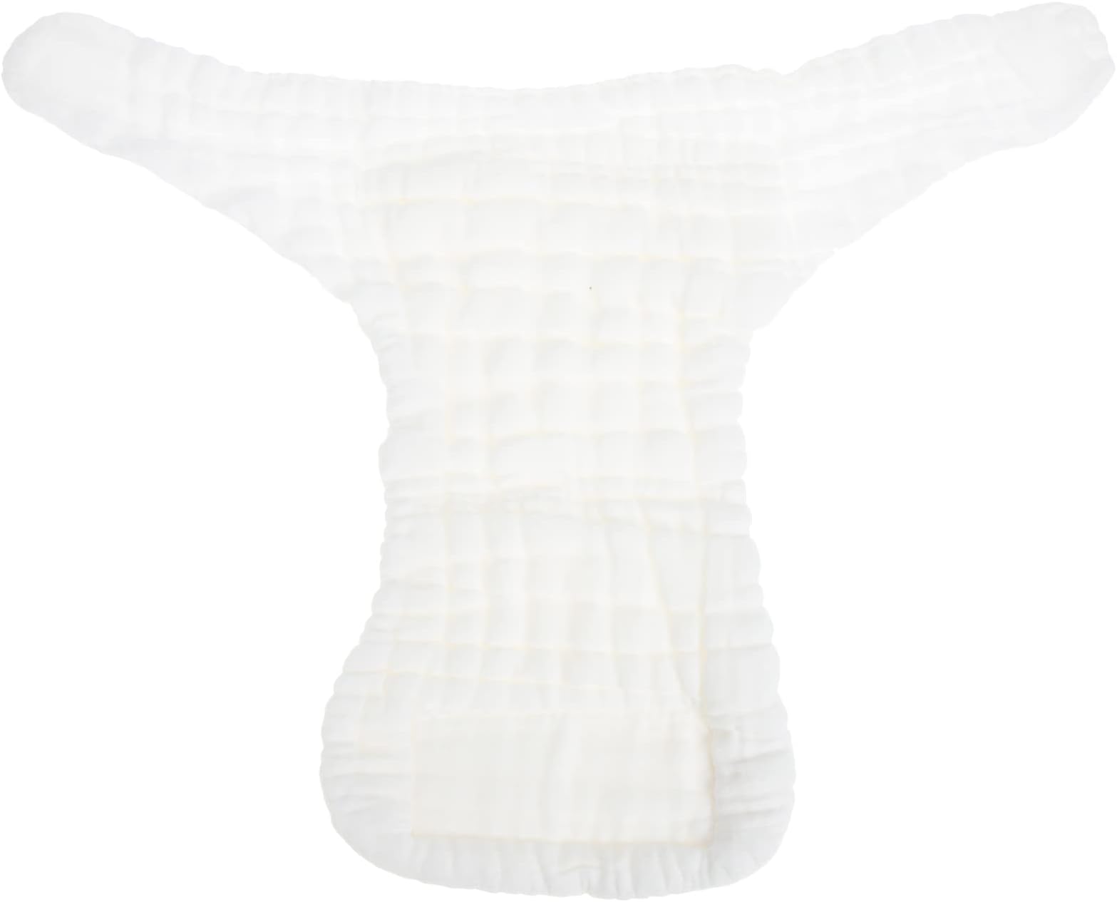 Kisangel5pcs Baby Cloth Diapers Cotton Washable Reusable Diaper Soft Absorbent Newborn Diapers Nappy Liner for Baby Boys and Girls White