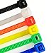 HS Multi Color Zip Ties Small Self Locking Nylon Ties Assorted 6 Colors (Green,Yellow, Black, White, Blue, Red) 4 Inch for Crafts,Bulk 600 Pack