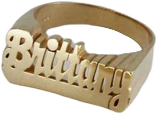 925 Silver Sterling Personalized Name Rings for Men Women Statement Rings Custom Name Jewelry Christmas Gifts