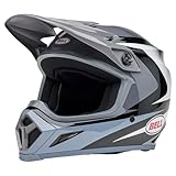 Bell MX-9 MIPS Dirt Helmet (Gloss Jackal Black/White - Large)
