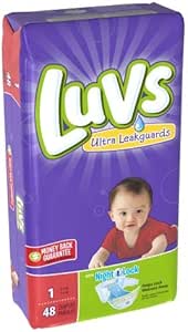 Amazon.com: Luvs with Ultra Leakguards, Size 1, Unisex-Babies ...