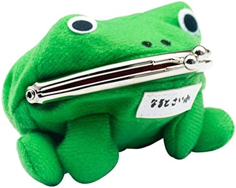 Anime Cosplay Plush Frog Coin Purse, Frog Change Pouch, Anime Frog Money Bag, Frog Coin Wallet for Halloween Cosplay