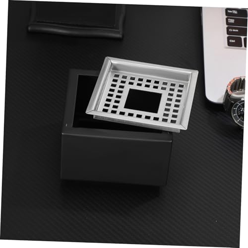Cendrier acier inoxydable anti-vent Cabilock à structure carrée stable - 6