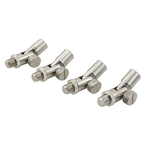 Hirisi Tackle 4 Stück Edelstahl Winkeladapter Verbinder Cover