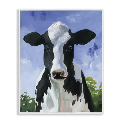 Stupell Industries Farmland Cow Cattle Country Painting Blue Sky, Design by Caverly Smith