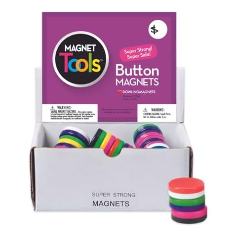 Dowling Magnets Button Magnet Display (40 Pieces) Cover