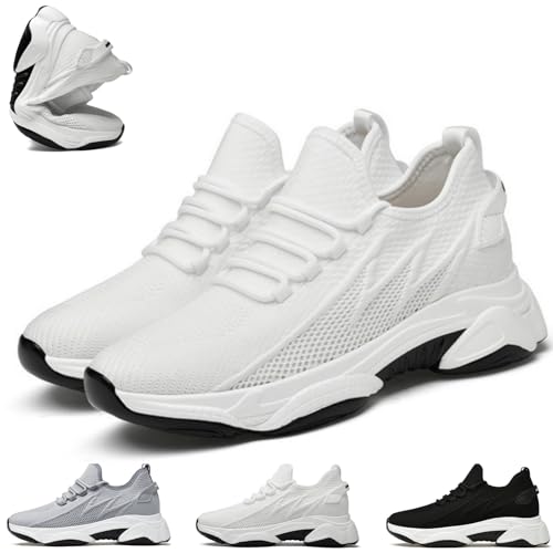 Tallure Sneakers for Women and Men,1.2/2/2.8/3.6in Height Invisible Increase, Casual Breathable Mesh Lightweight Shoes