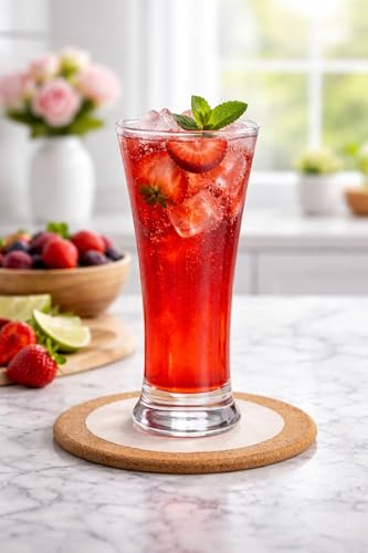 Image of PrimeWorld European 320 ml Pilsner Glasses Set of 4 Pcs Mocktail, Lassi, Juice,Beer Glasses, Cocktail Glasses, Gifts, Beers Cups, Beer Glasses for Men