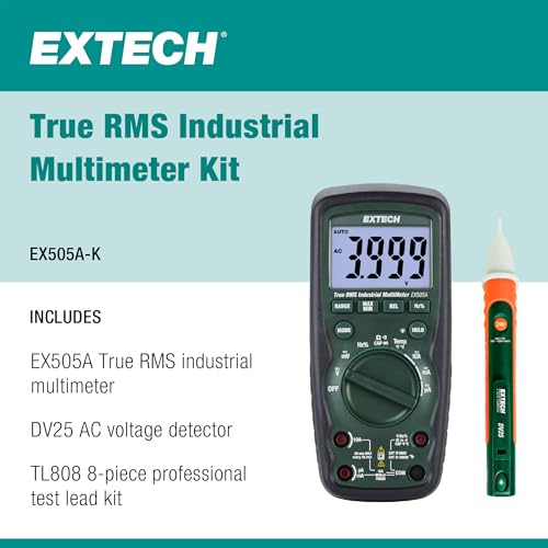 Extech EX505A-K Heavy Duty Industrial Multimeter Kit