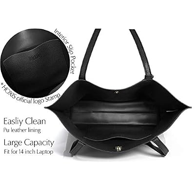 Minimalist Clean Cut Pebbled Faux Leather Tote Womens Shoulder Handbag