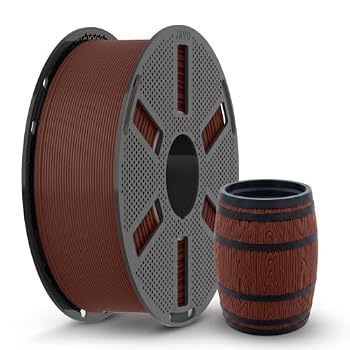 JAYO Brown Wood PLA 3D Printer Filament 1.75mm, 1.1kg Reusable Spool