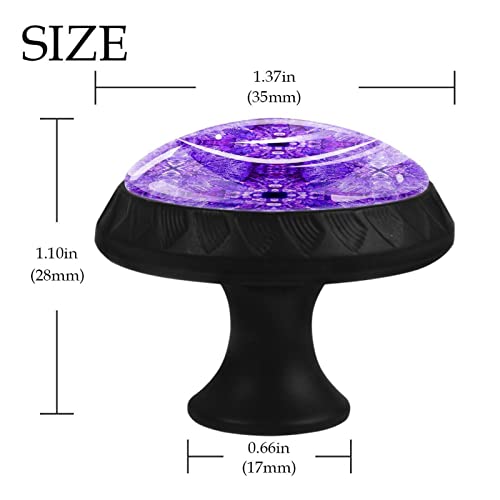Boutons de commode violets abstraits pour rénover vos meubles - 5